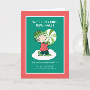 Cartão De Festividades Doce de Hortelã Linus