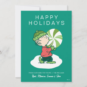 Cartão De Festividades Doce de Hortelã Linus