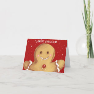 Cartão De Festividades Doces Desejos de Férias do Nosso Amigo de Pão de M