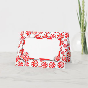 Cartão De Festividades Doces pimenta de Natal com Etiqueta removível