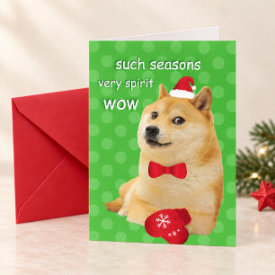 Cartão De Festividades Doge Funny Meme
