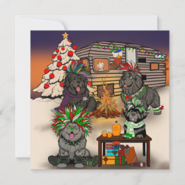 Cartão De Festividades Doggy Trailer Park