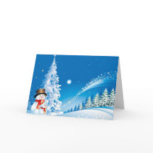 Dois bonecos de neve felizes