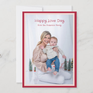 Cartão De Festividades dois dia de os namorados simples de fotografia mod
