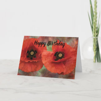 Cartão De Festividades Dois papagaios vermelhos em uma foto de fundo text