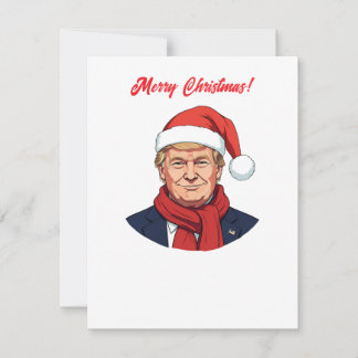 Cartão De Festividades Donald Trump Com Papai Noel Que Feliz Natal