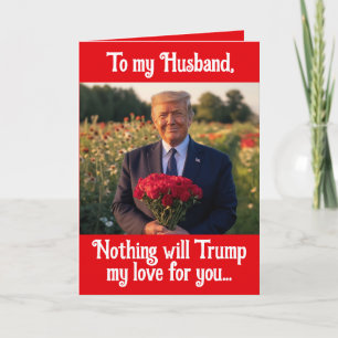 Cartão De Festividades Donald Trump Dia de os namorados de Esposa para Ma