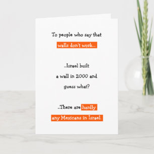 Cartão De Festividades Donald Trump Funny Wall Piada Cita Humor Político