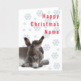 Cartão De Festividades Donkey Foal Deco Christmas