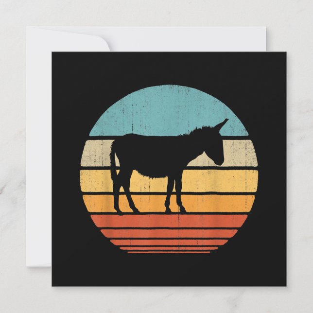 Cartão De Festividades Donkey Lover Gift | Ideias de presentes na explora (Frente)