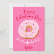 Donuts about you XOXO Love Hearts Valentines Pink