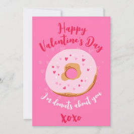 Cartão De Festividades Donuts sobre você XOXO Corações de Amor Dia dos Na