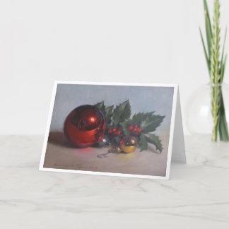 Cartão De Festividades Dos "cartão da arte ornamento e do azevinho"