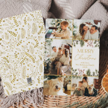 Dourado e Branco moderno - Feliz Natal