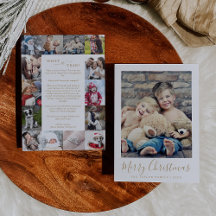 Dourado Mínimo Que Natal De Colagem De Fotos De Um