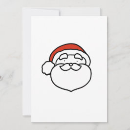 Cartão De Festividades Download Digital Natal Papai Noel com Chapéu Verme