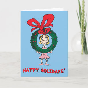 Cartão De Festividades Dr. Seuss Cindy-Lou Quem - Coroa