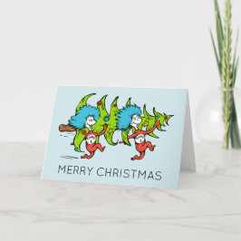 Cartão De Festividades Dr. Seuss | Grinch | Coisa Um Coisa Dois Natal