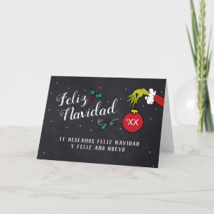 Cartão De Festividades Dr. Seuss   Grinch - Feliz Navidad