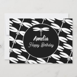 Cartão De Festividades Dragões Festa de aniversário Coloração branca pret