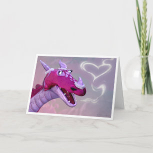 Cartão De Festividades Dragon Valentine's Day Card