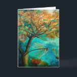 Cartão De Festividades Dragonfly Flirtation<br><div class="desc">Lindas libélulas em uma "Alice no País das Maravilhas" inspiraram inspiração. Do meu trabalho artístico original :)</div>