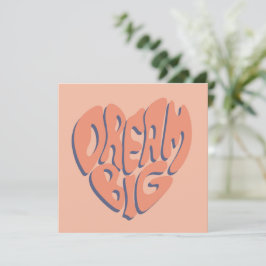 Cartão De Festividades Dream Big: Coral e Apricot Advice Motivacional