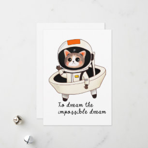 Cartão De Festividades Dreamy Astrocat