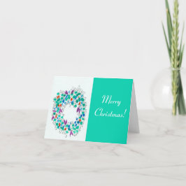 Cartão De Festividades Duas Abstrato de Tom, por terra natalícia