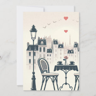 Cartão De Festividades "Duas Cups, Uma Cadeira Vazia - Um Brinde ao Momen