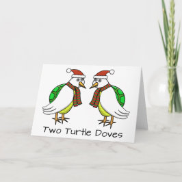 Cartão De Festividades Duas pombas da tartaruga