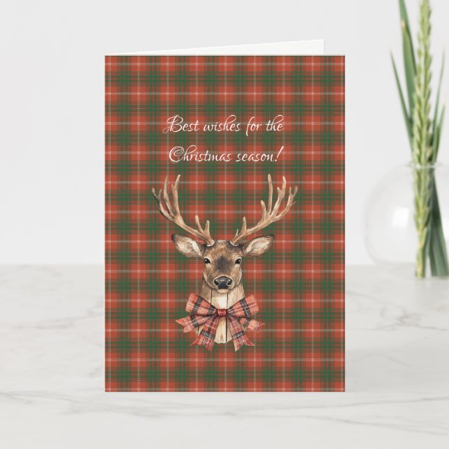 Cartão De Festividades Duke of Rothesay Ancient Tartan Christmas Holiday (Frente)