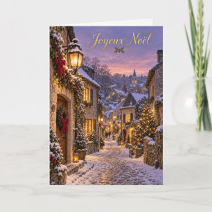 Cartão De Festividades Durbuy Ruelle Enneigée Feliz Natal