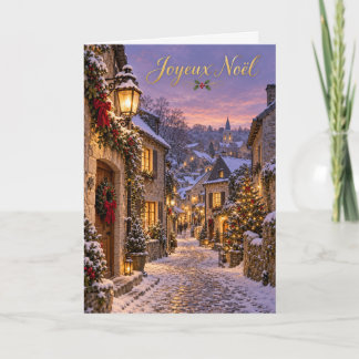 Cartão De Festividades Durbuy Ruelle Enneigée Feliz Natal