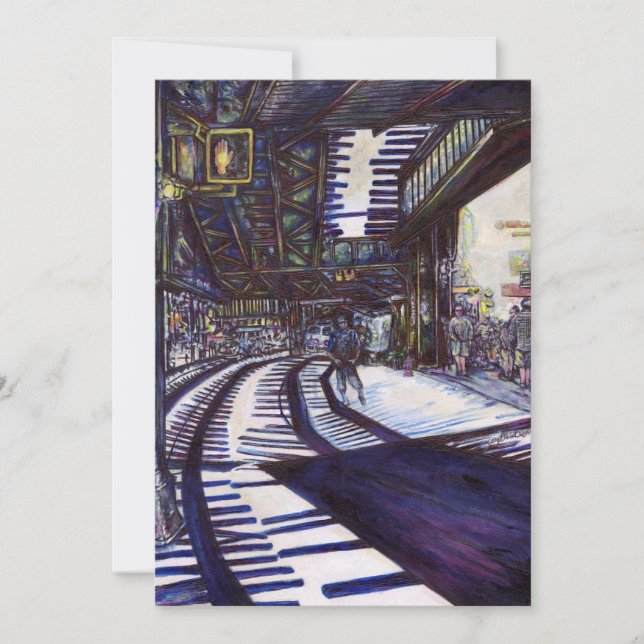 Cartão De Festividades Dusting the Piano (Frente)