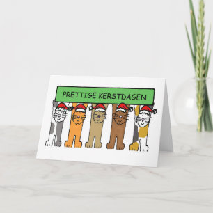 Cartão De Festividades Dutch Merry Christmas Prettige Kerstdagen