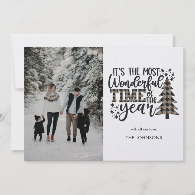 Cartão De Festividades É a época mais maravilhosa do ano Foto (Frente)