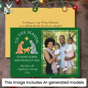 Cartão De Festividades É A ÉPOCA Modern Family Photo Natal
