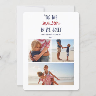 Cartão De Festividades É a terceira temporada de natal da família fotográ