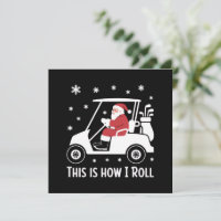 É assim que eu rolo Papai Noel engraçado andando d