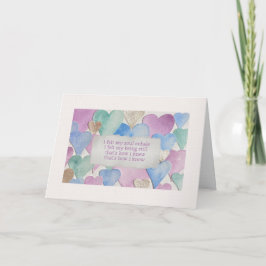 Cartão De Festividades "É Assim Que Eu Sei" Carta de Amor Dobrada