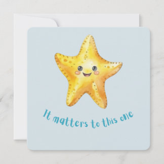 Cartão De Festividades É importante para esta, história da Starfish.
