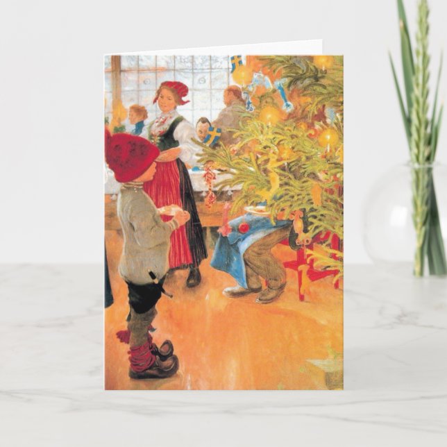 Cartão De Festividades É menino do tempo do Natal outra vez - que olha a (Frente)