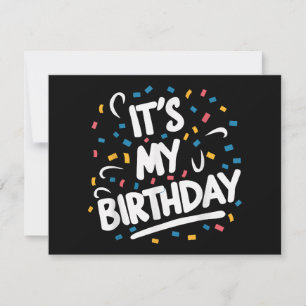 Cartão De Festividades É o meu aniversário para rapazes Meninas Crianças