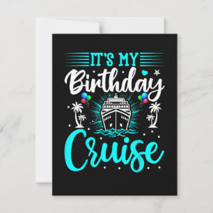 Cartão De Festividades É o Meu Cruzeiro de Aniversário - Aniversário de F
