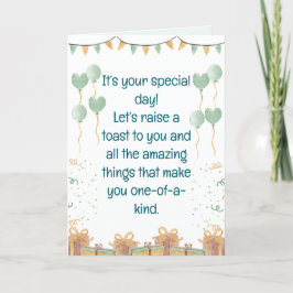 Cartão De Festividades É o seu dia especial