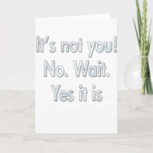 Cartão De Festividades É o seu divórcio e quebra