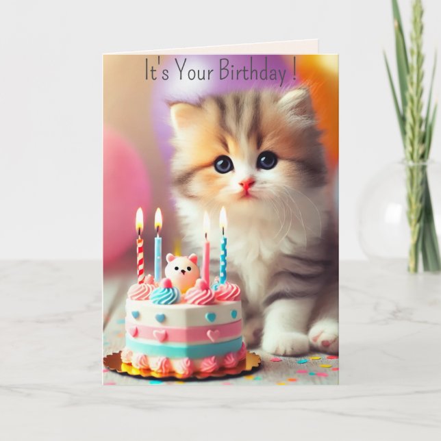 Cartão De Festividades É seu aniversário (Frente)