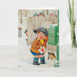 Cartão De Festividades É tudo sobre o Amor. Dia de os namorados Vintage A