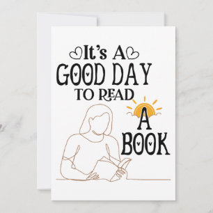 Cartão De Festividades É Um Bom Dia Para Ler Camisa, Camisa De Bookê, Liv